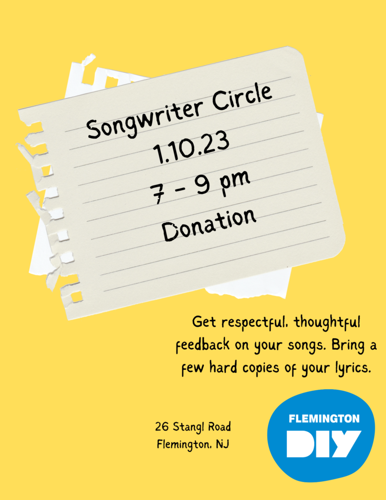 Jan. 10: Songwriter Circle – Flemington DIY